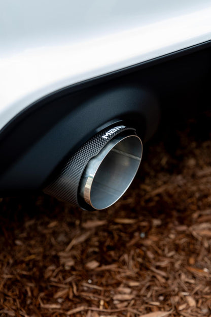 2015-Up Dodge Durango/Charger T304 Stainless Steel with Carbon Fiber Tips, 5 Inch OD Out, Angle Cut, Sold In Pairs MBRP-3