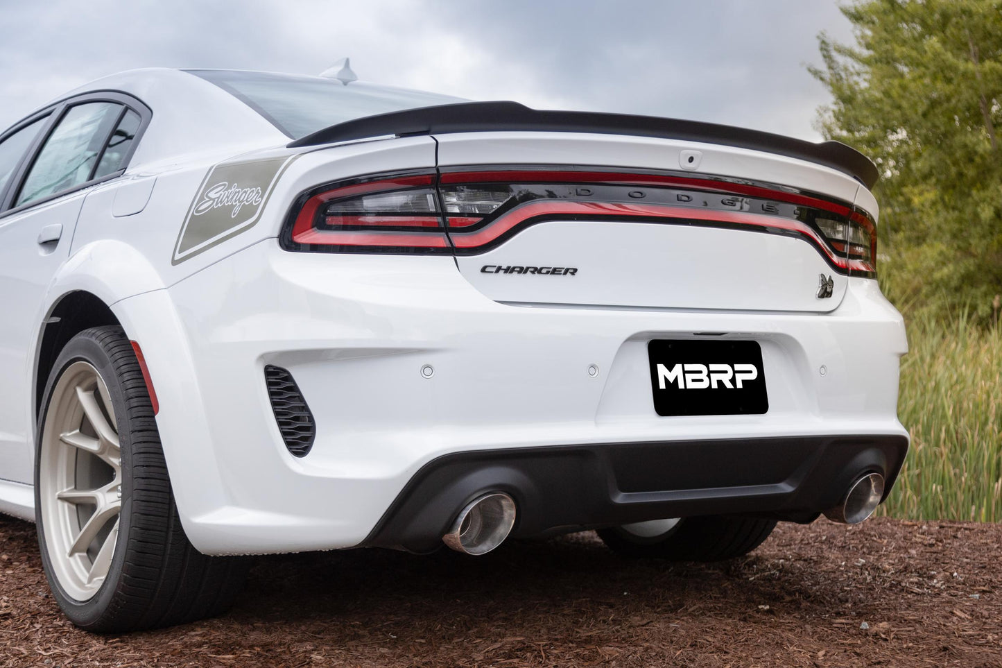 2015-Up Dodge Durango/Charger T304 Stainless Steel Tips, 5 Inch OD Out, Angle Cut, Sold In Pairs MBRP-1