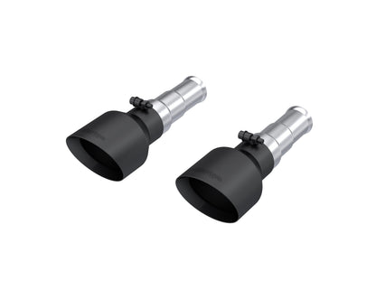 2019-2024 Ram 1500 5.7L Hemi Black Exhaust Tips, Armor BLK 5 Inch OD Dual Wall Angle Cut, Sold In Pairs MBRP