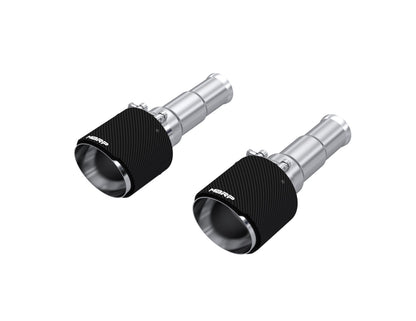 2019-2024 Ram 1500 5.7L Hemi Carbon Fiber Exhaust Tips, 5 Inch OD Dual Wall Angle Cut, Sold In Pairs MBRP
