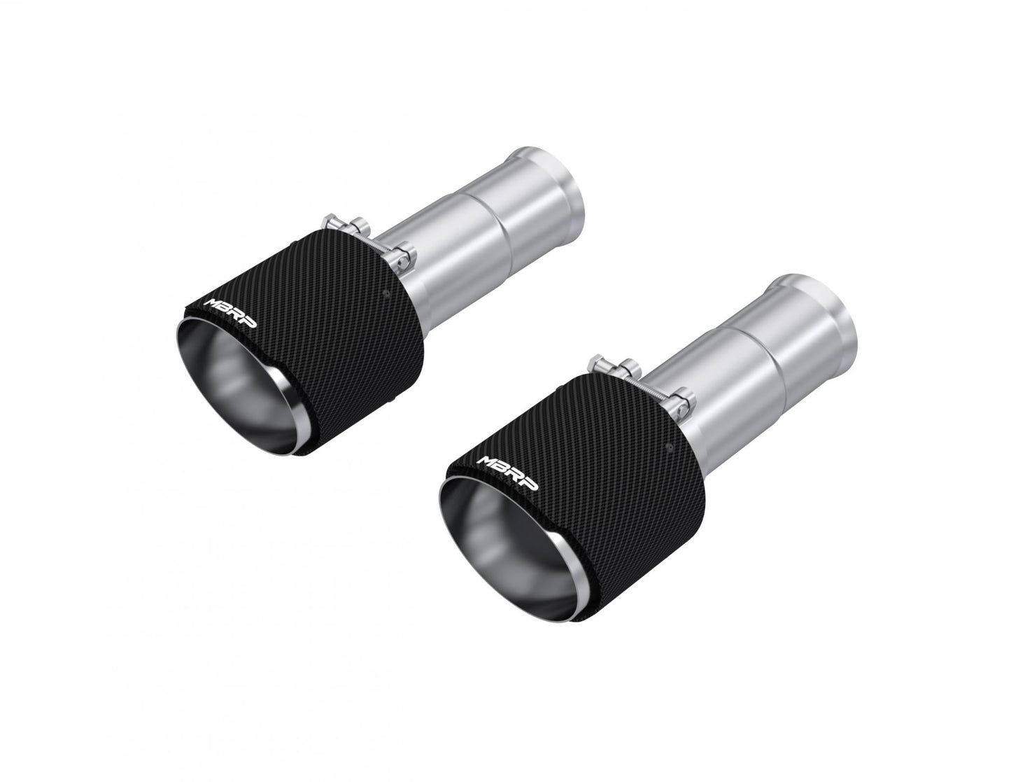 2025-Up Ram 1500 3.0L SST 5 Inch OD Carbon Fiber and Stainless Steel Tips Sold in Pairs MBRP-1