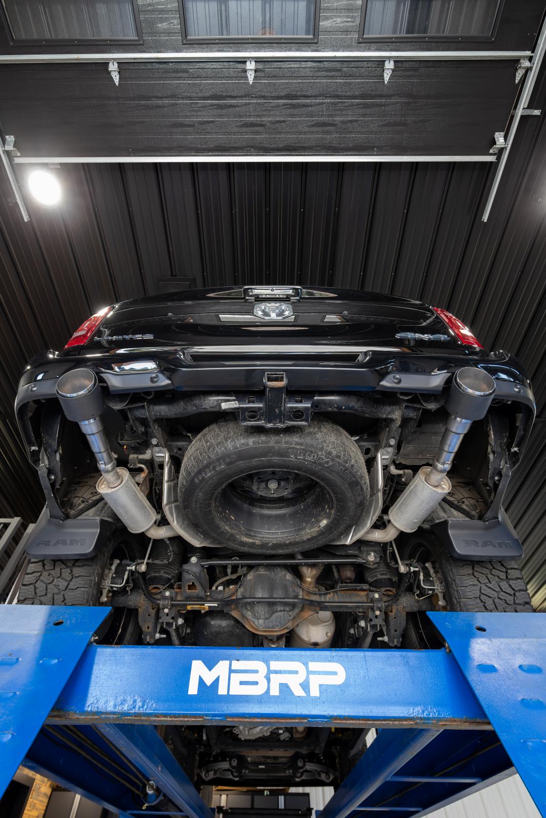 2025-Up Ram 1500 3.0L SST 5 Inch OD Carbon Fiber and Stainless Steel Tips Sold in Pairs MBRP-5