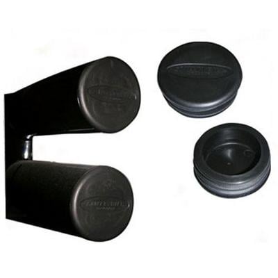 Tubular Bumper End Caps 3 Inch Tube Pair Black Smittybilt