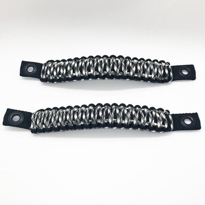 Jeep Wrangler Grab Handles Paracord JK Sound Bar Rear Side Pair Bartact-27