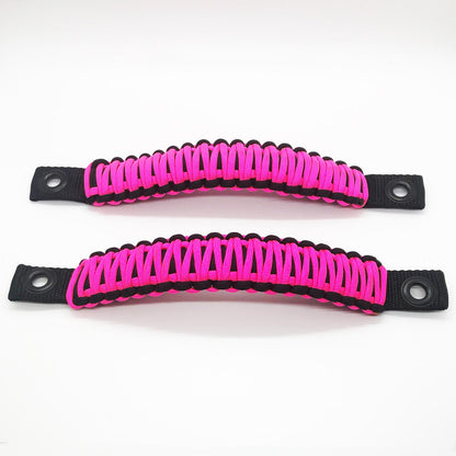 Jeep Wrangler Grab Handles Paracord JK Sound Bar Rear Side Pair Bartact-14