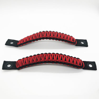 Jeep Wrangler Grab Handles Paracord JK Sound Bar Rear Side Pair Bartact-11