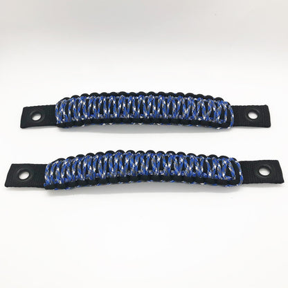 Jeep Wrangler Grab Handles Paracord JK Sound Bar Rear Side Pair Bartact-3