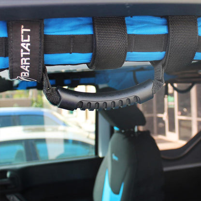 Roll Bar Grab Handles Black Rubber Pair Bartact-1