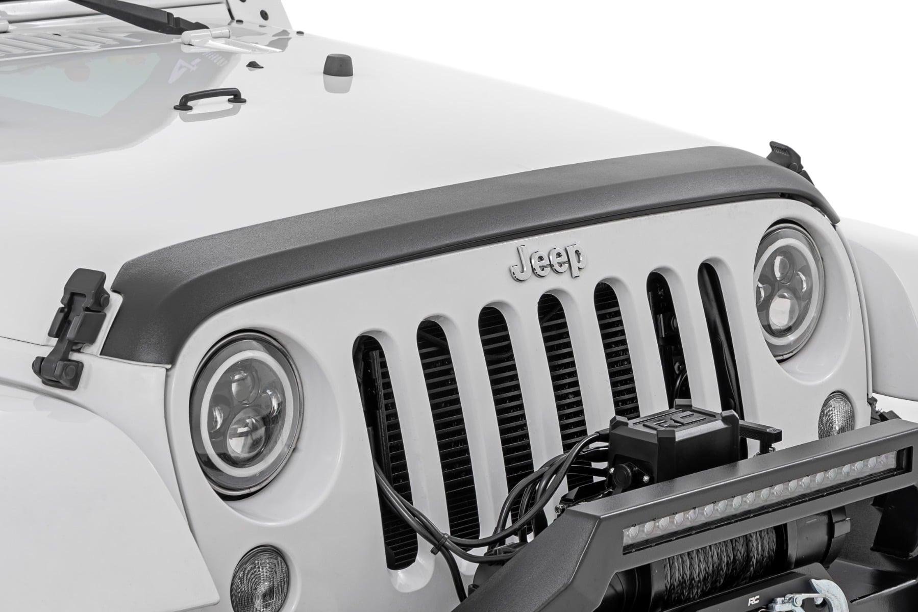 Trail Cladding Hood Protector Jeep Wrangler JK/Wrangler Unlimited (07-18) Rough Country