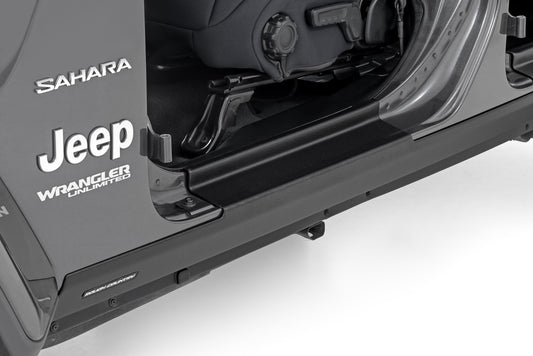 Trail Cladding Rocker Sill Plates Jeep Wrangler Unlimited 4WD (2018-2026) Rough Country-1