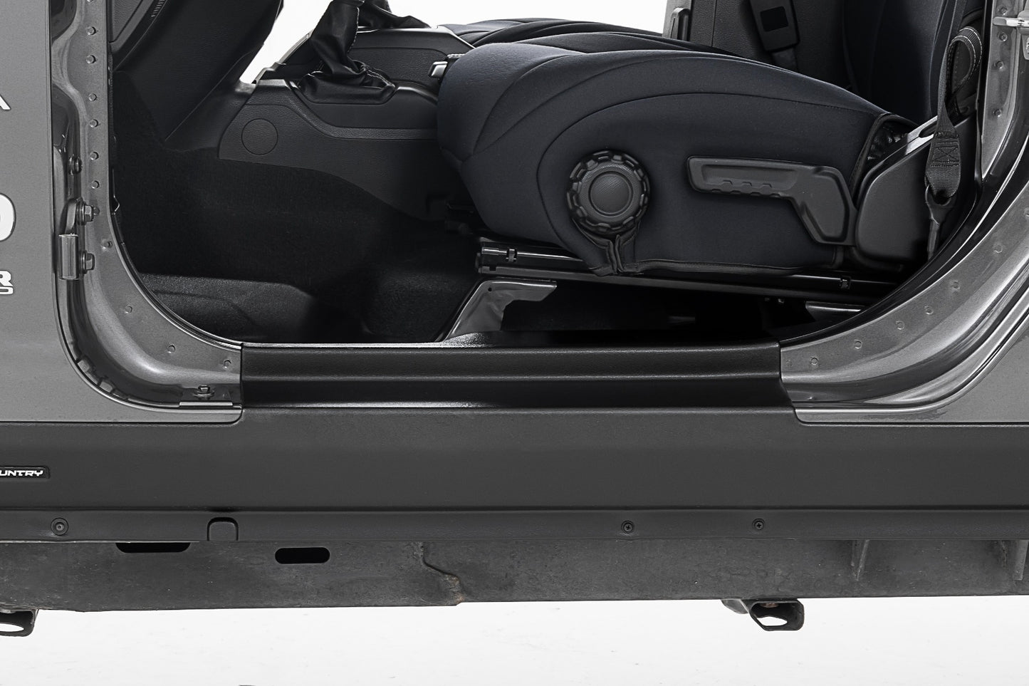 Trail Cladding Rocker Sill Plates Jeep Wrangler Unlimited 4WD (2018-2026) Rough Country-2