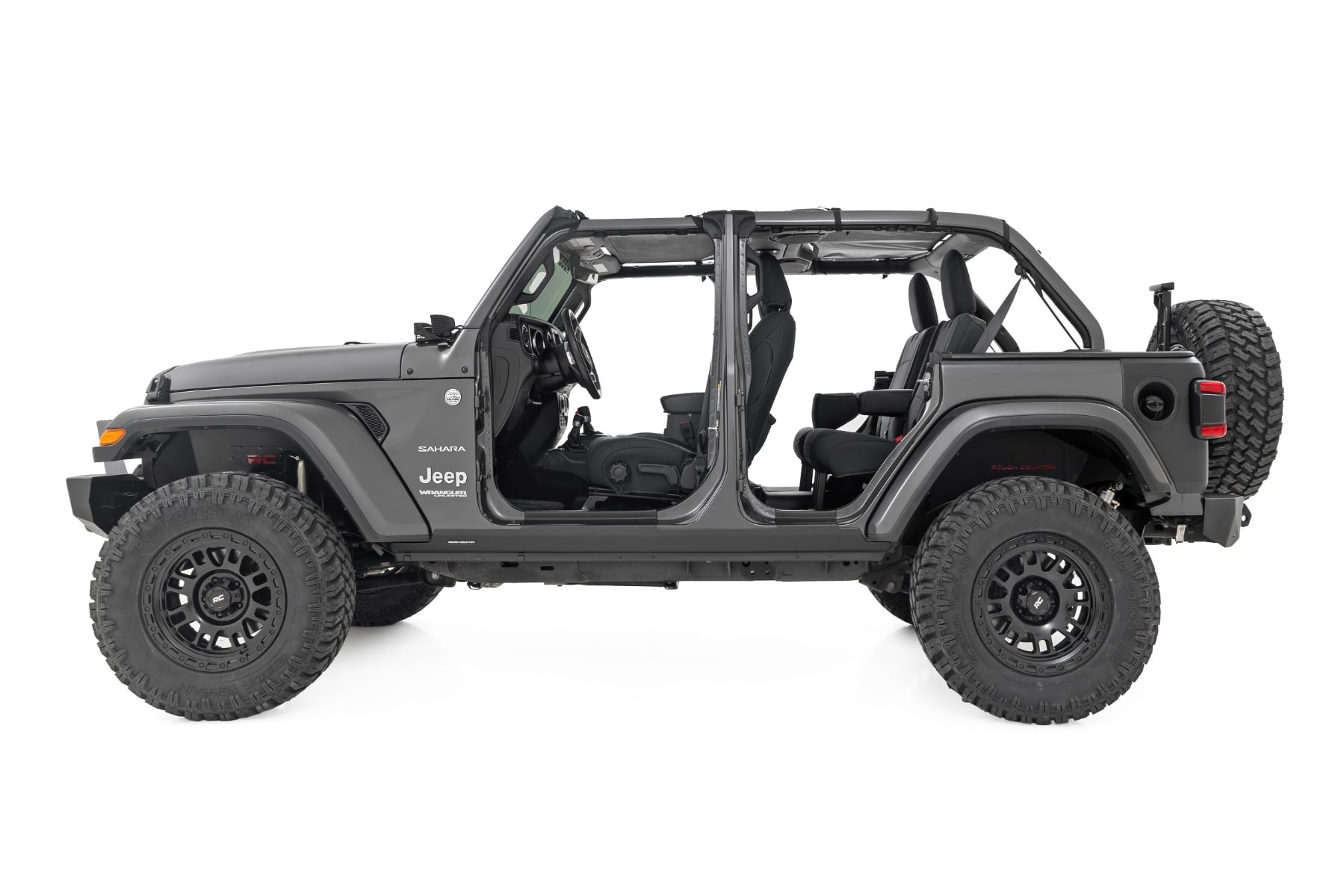 Trail Cladding Rear Corners Jeep Wrangler JL/Wrangler Unlimited (18-26) Rough Country-4