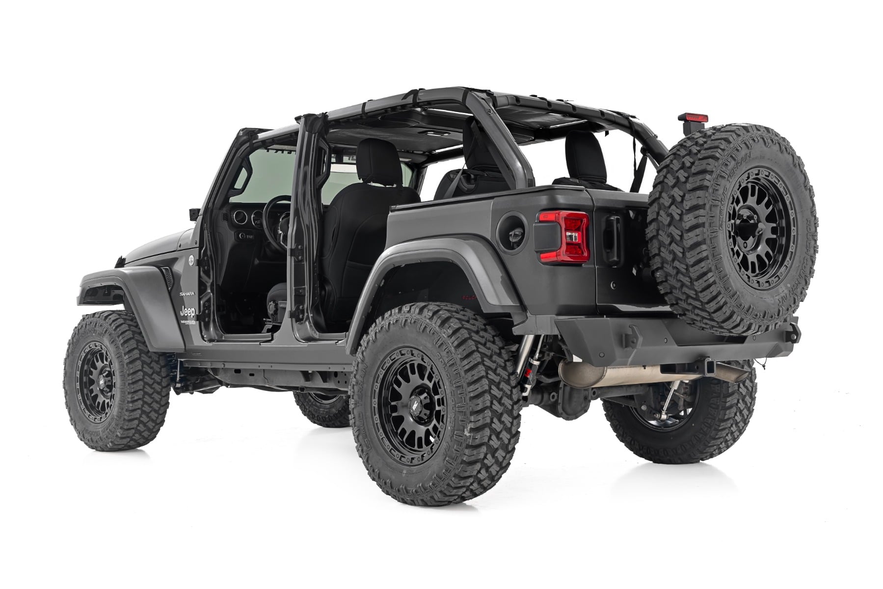 Trail Cladding Rear Corners Jeep Wrangler JL/Wrangler Unlimited (18-26) Rough Country-5