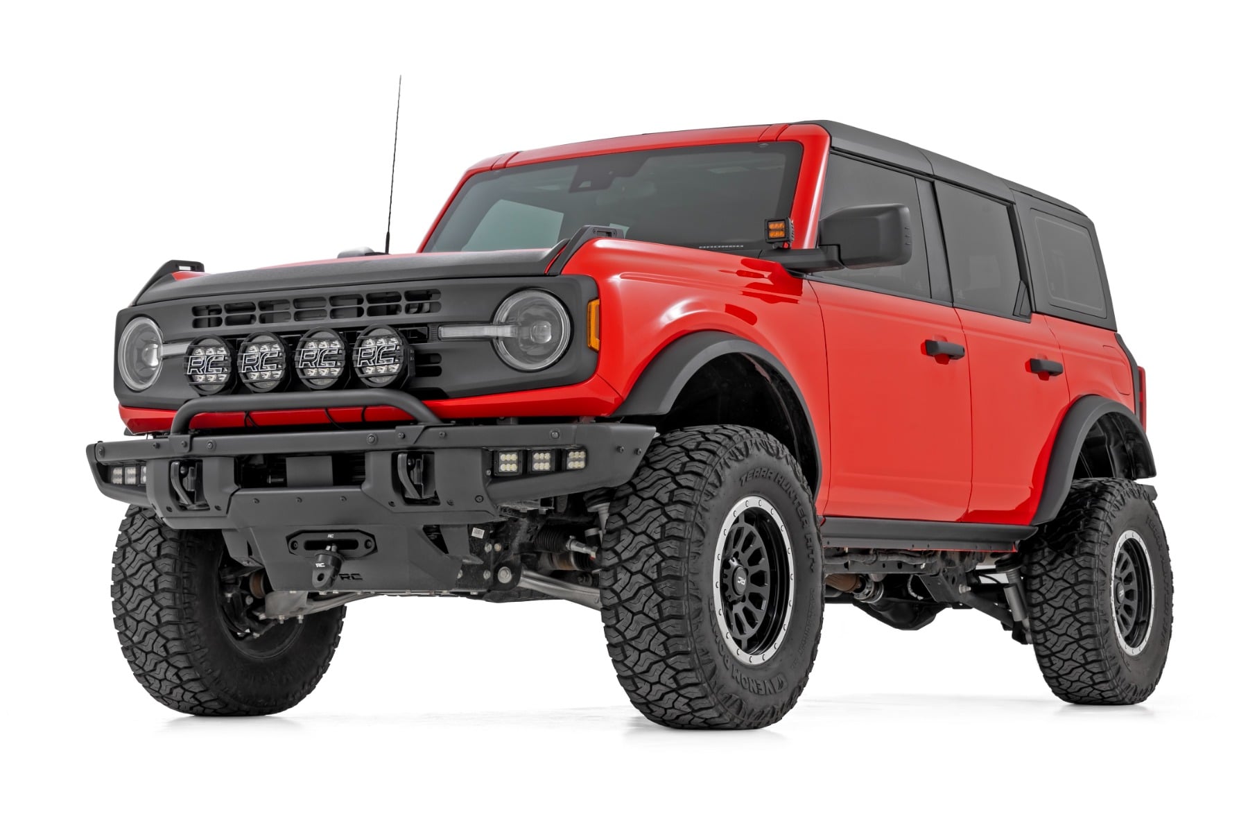 Trail Cladding Rocker Sill Plates 4-Door Ford Bronco 4WD (2021-2025) Rough Country-2