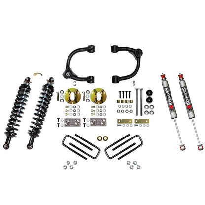 3 Inch Front Coilover Suspension Lift System with Front Upper Control Arms Rear Leaf Springs and Rear M95 Monotube Shocks 16-22 Toyota Tacoma Skyjacker-1