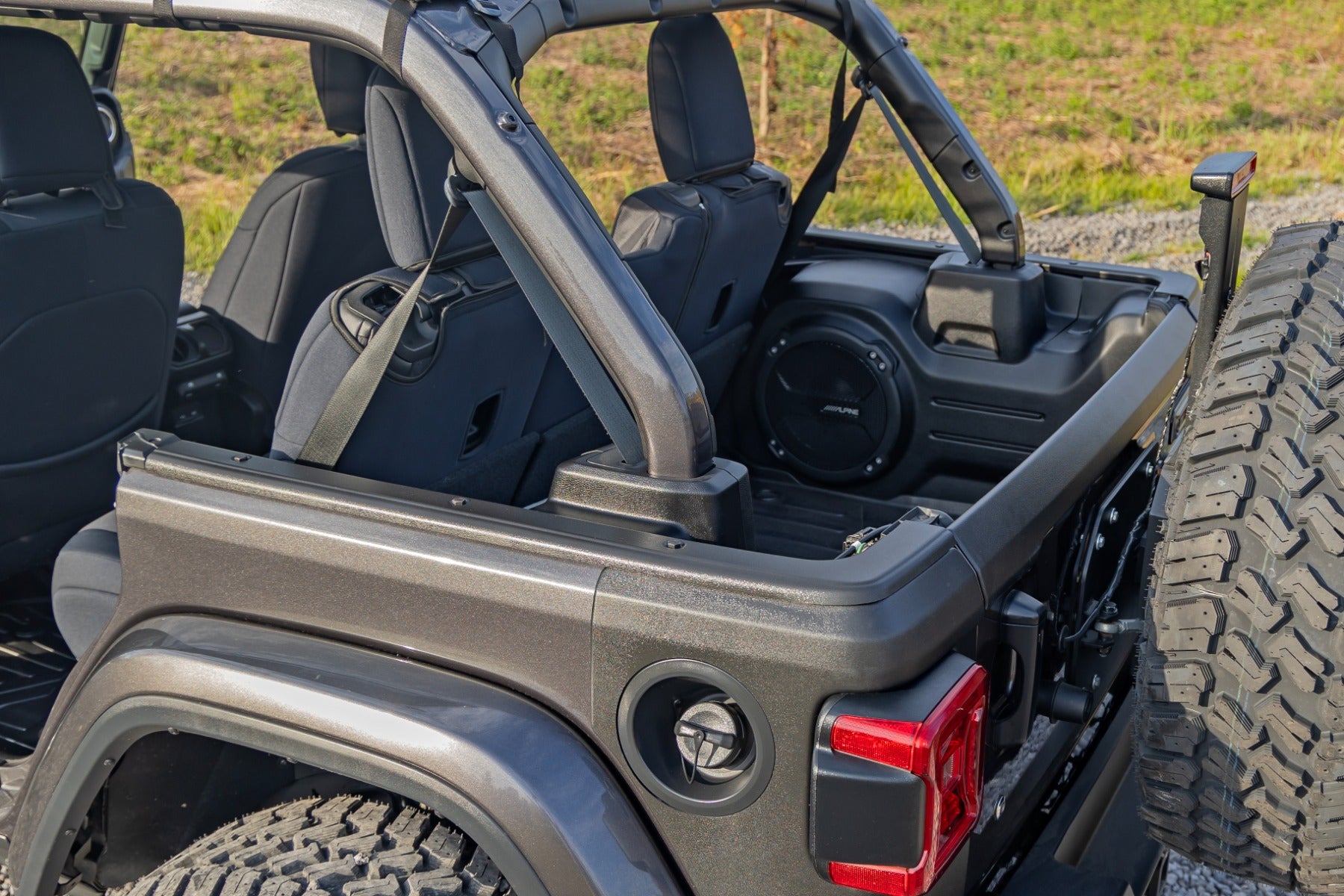 Trail Cladding Tailgate Protector Jeep Wrangler JL/Wrangler Unlimited (18-26) Rough Country-5