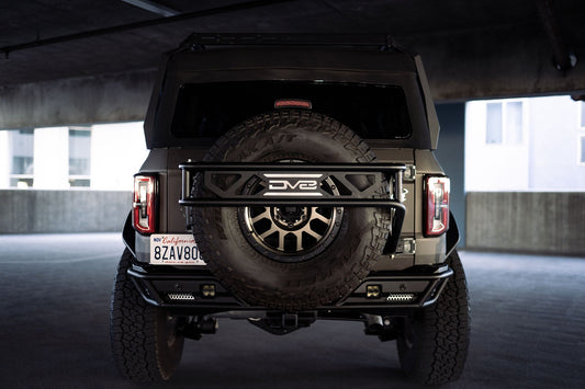 2021 2024 Ford Bronco Spare Tire Guard Accessory Mount DV8 Offroad