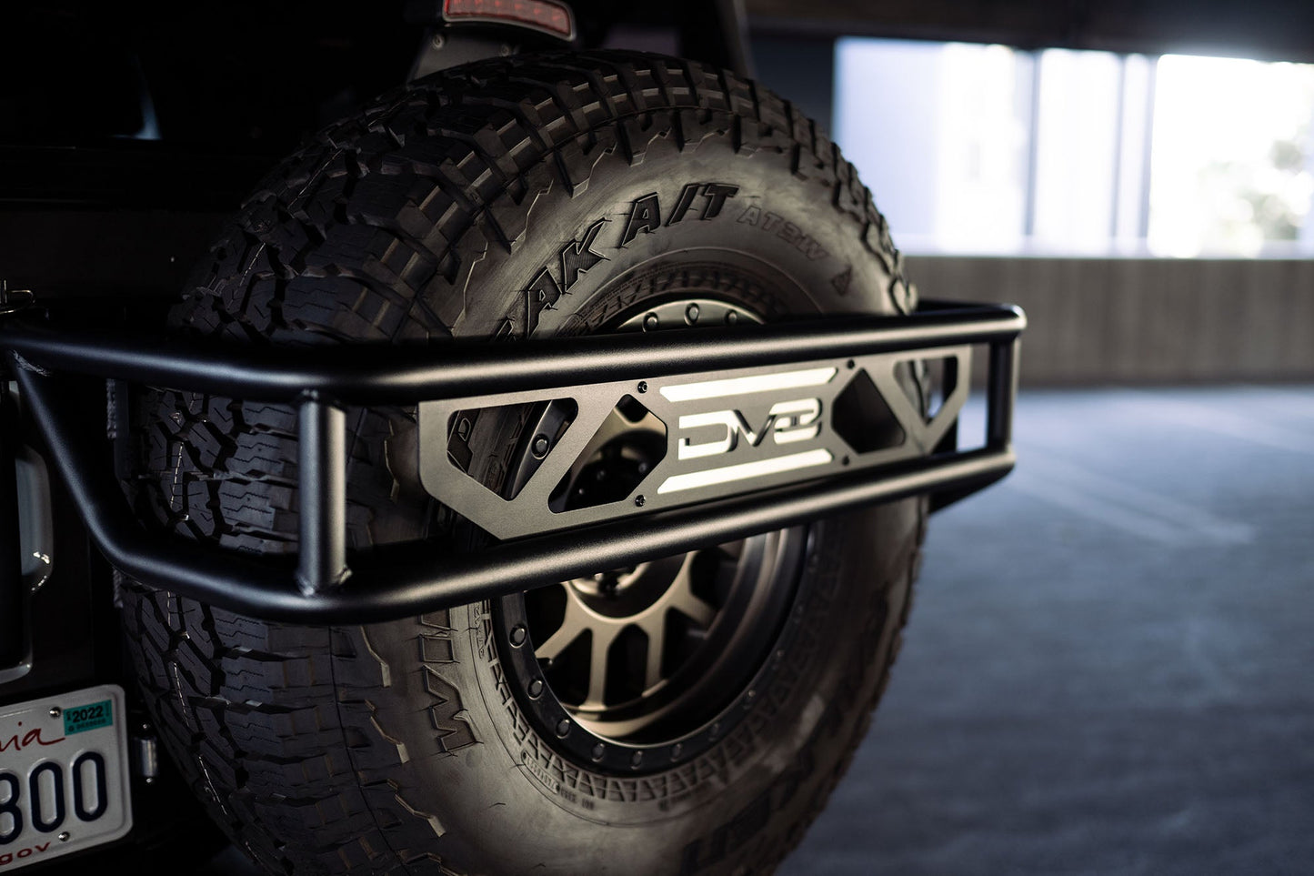 2021 2024 Ford Bronco Spare Tire Guard Accessory Mount DV8 Offroad-2