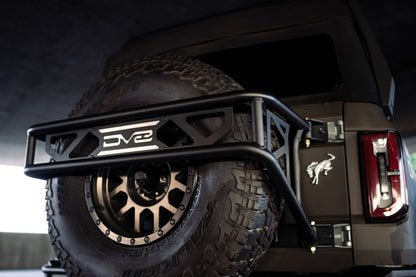 2021 2024 Ford Bronco Spare Tire Guard Accessory Mount DV8 Offroad-14