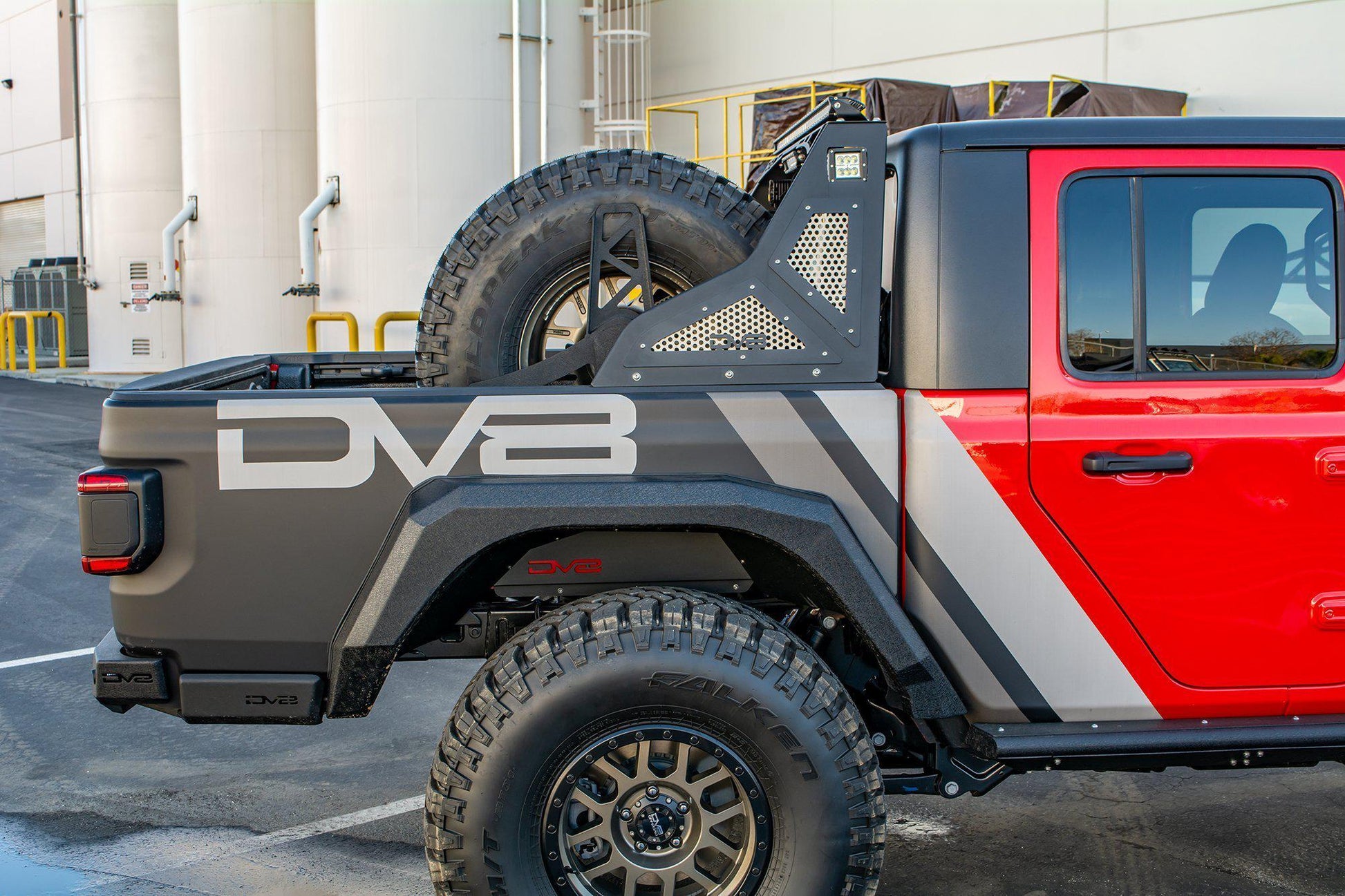 2020 2025 Jeep Gladiator Stand Up Spare Tire Mount DV8 Offroad-4