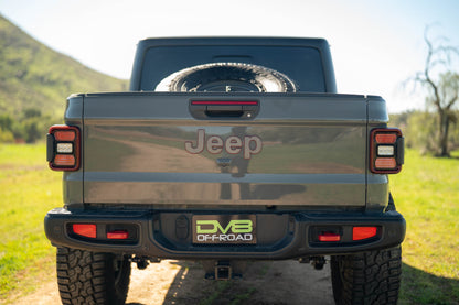 2020 2025 Jeep Gladiator JT Adjustable In Bed Tire Carrier DV8 Offroad-11