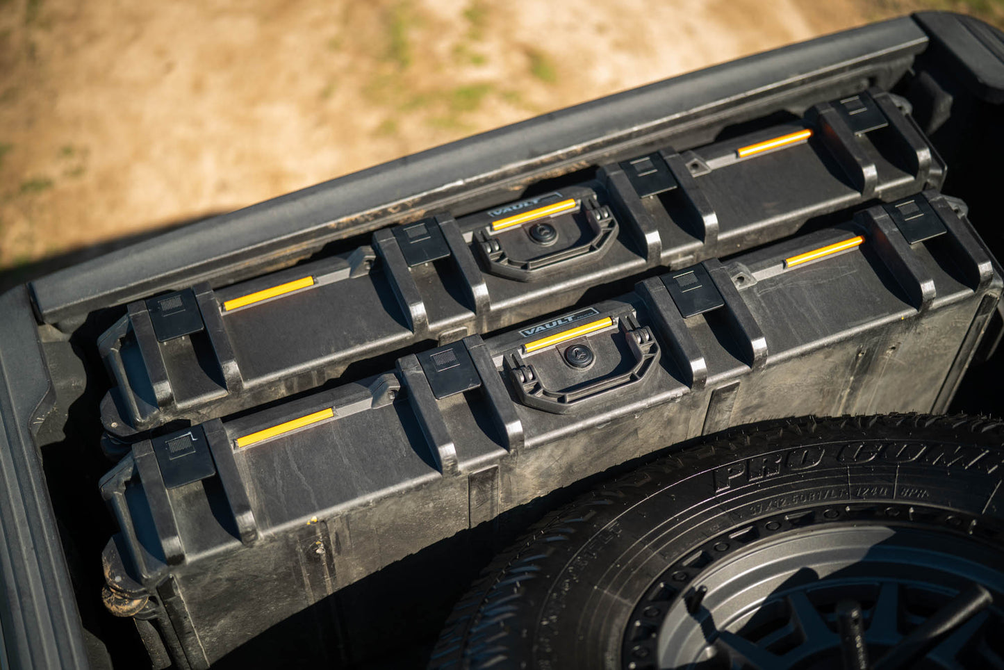 2020 2025 Jeep Gladiator JT Adjustable In Bed Tire Carrier DV8 Offroad-20