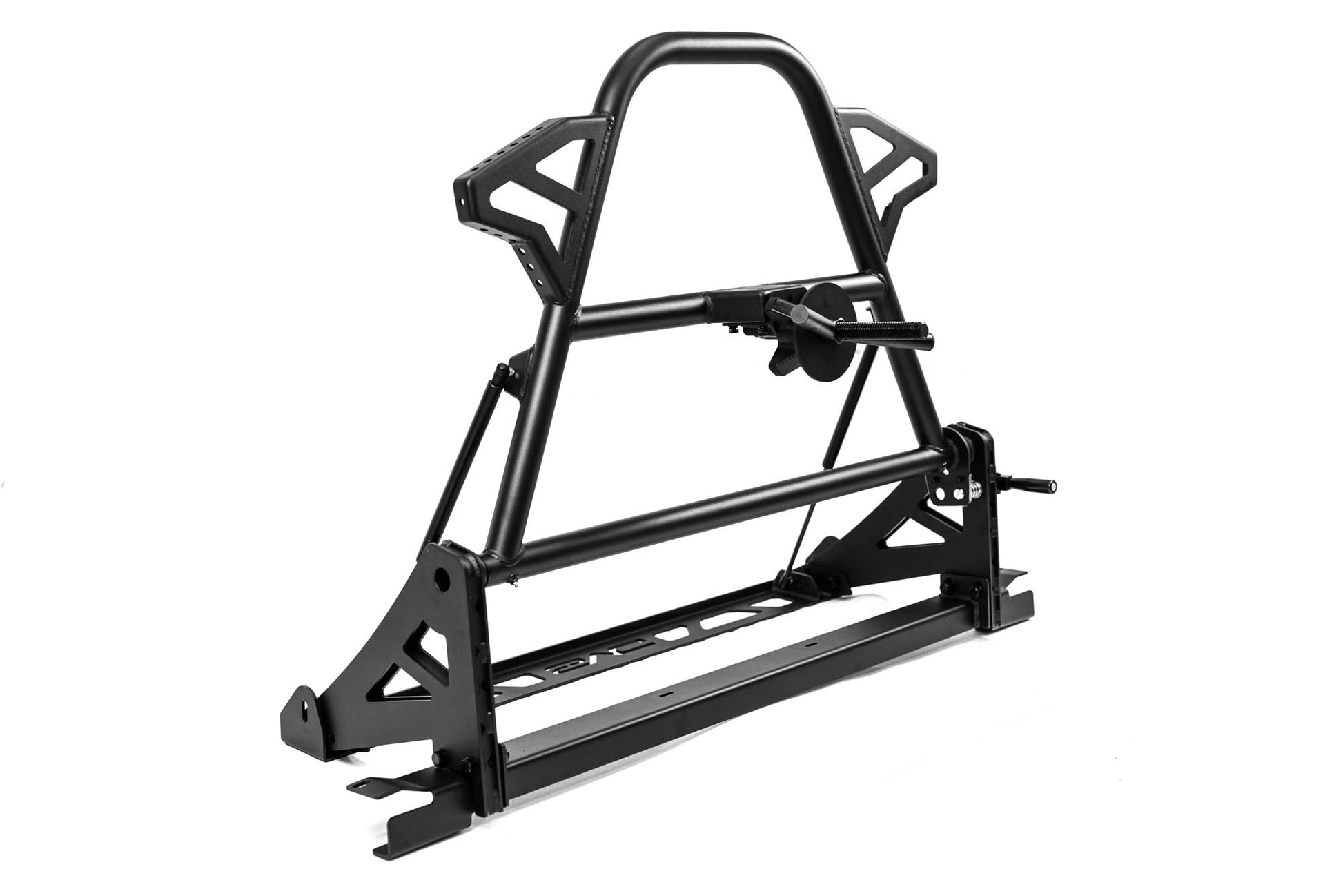 2020 2025 Jeep Gladiator JT Adjustable In Bed Tire Carrier DV8 Offroad-27