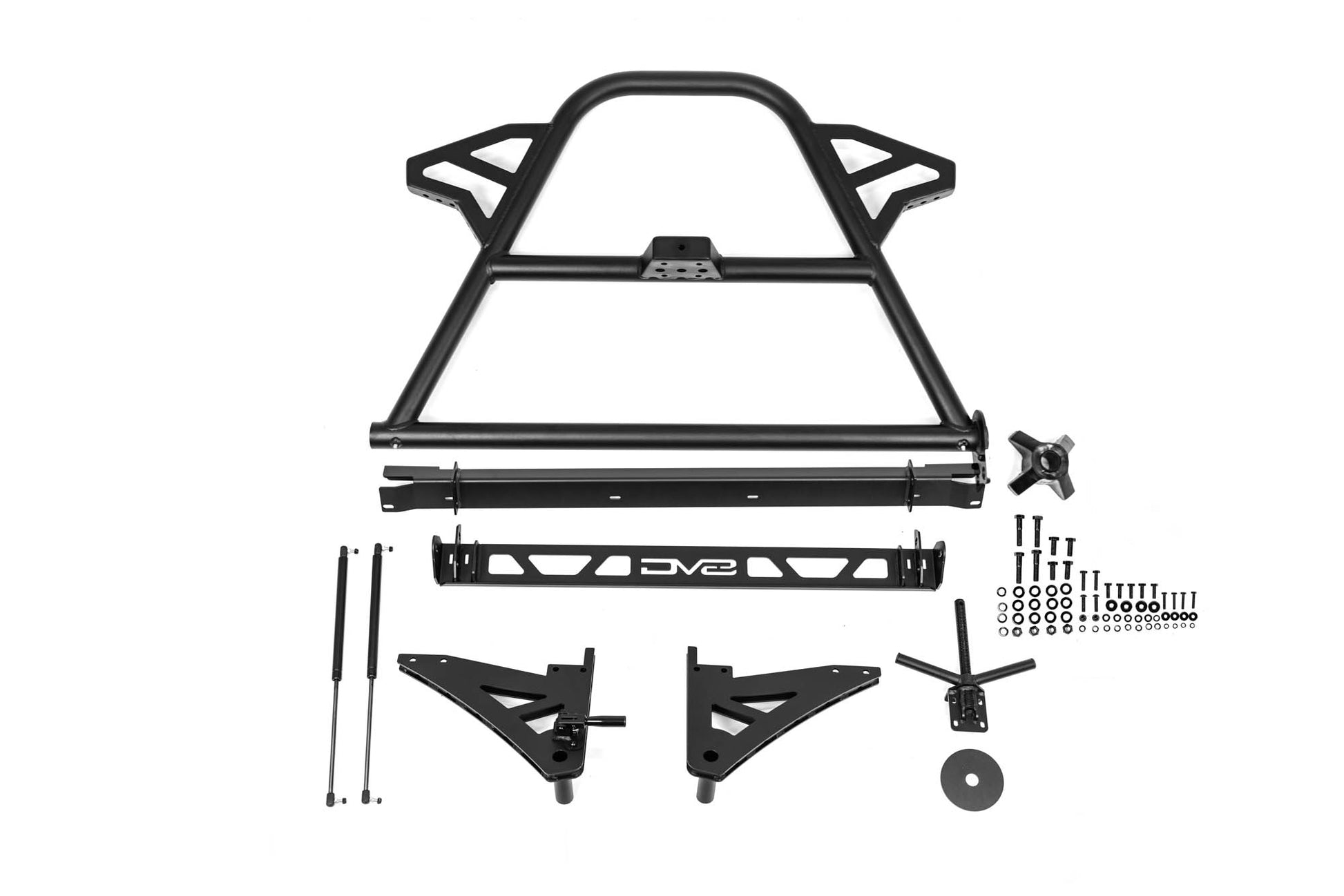2020 2025 Jeep Gladiator JT Adjustable In Bed Tire Carrier DV8 Offroad-28