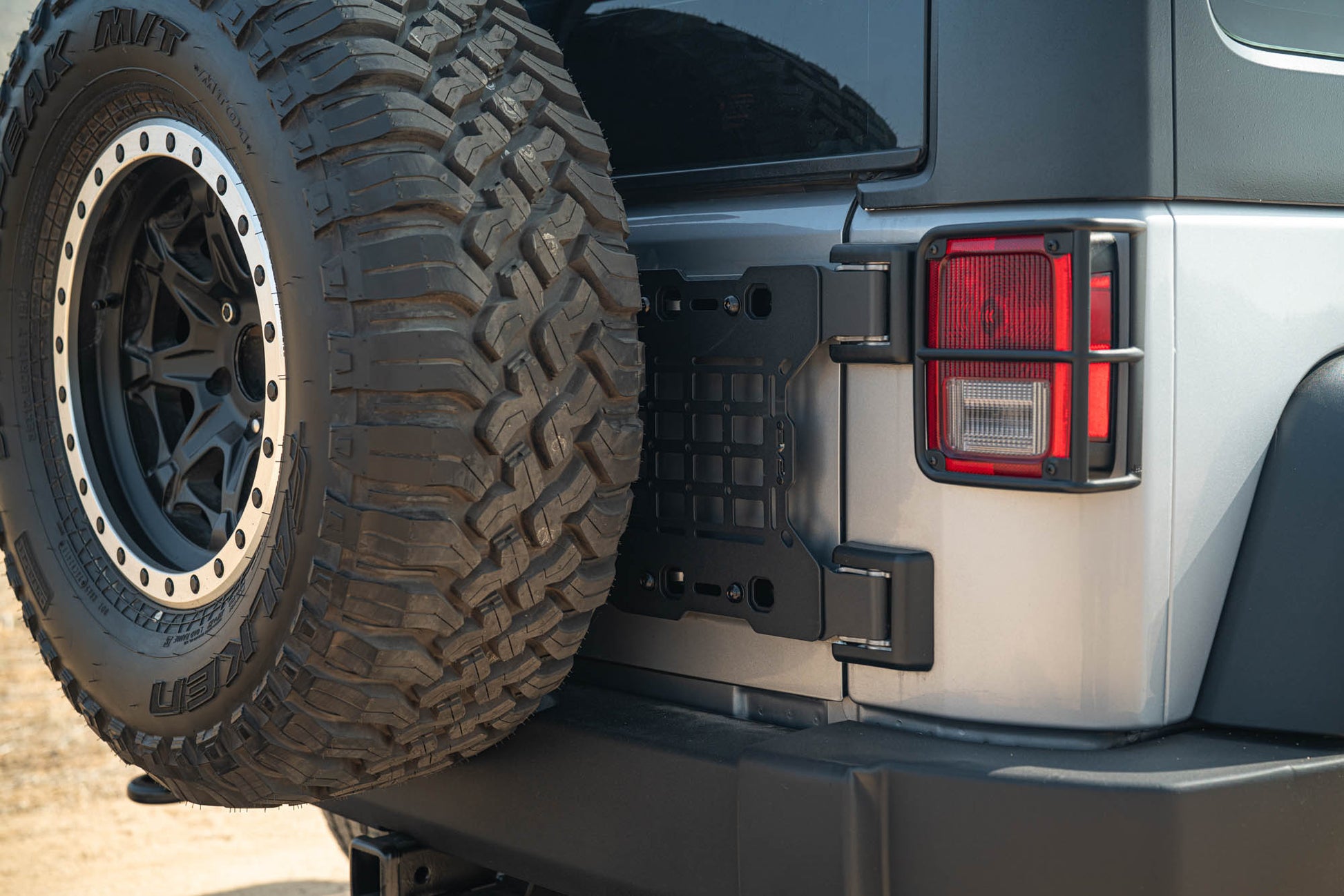 2007 2018 Jeep Wrangler JK Tailgate Reinforcement Molle Panel DV8 Offroad-3