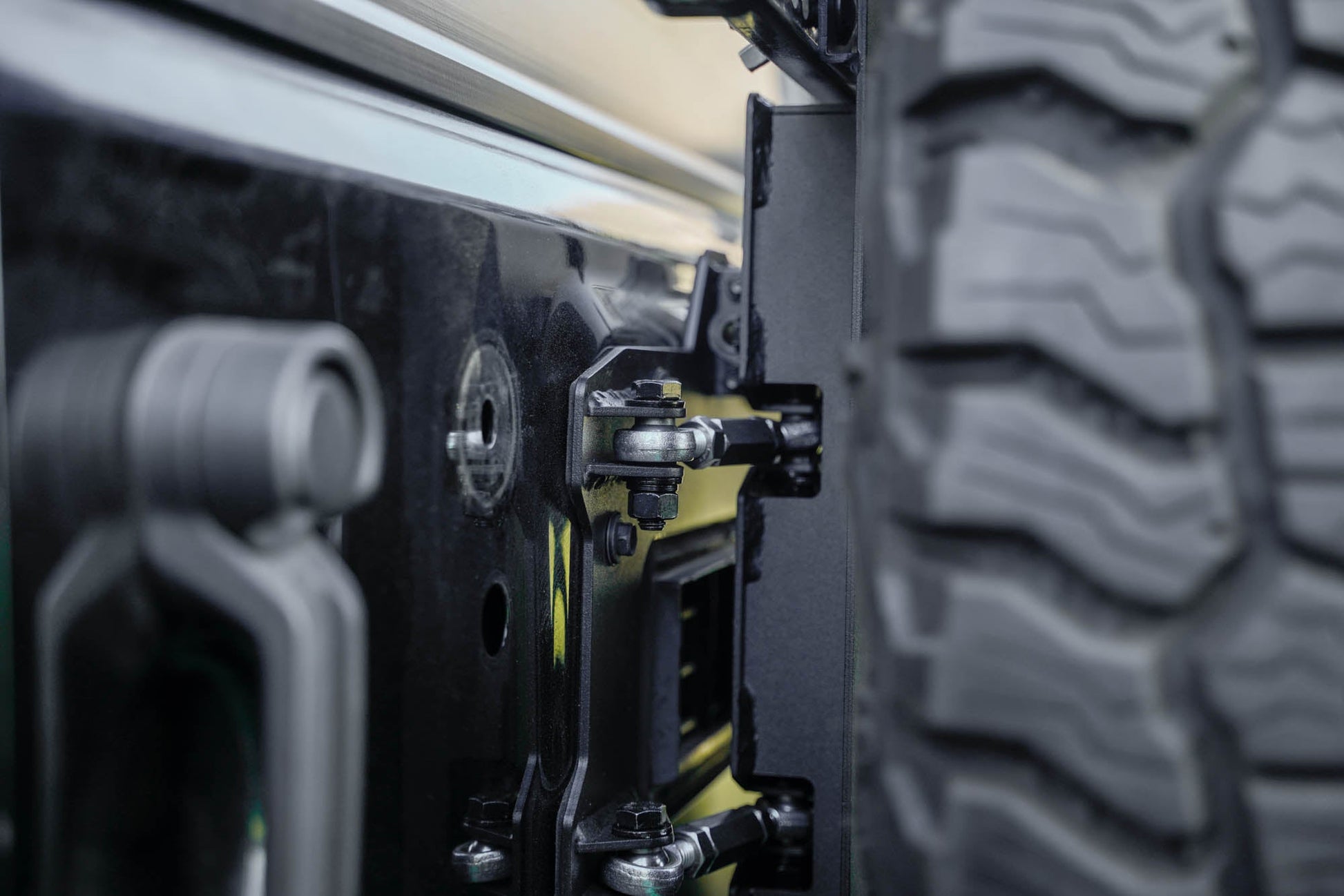 2007 2018 Jeep Wrangler JK JKU Tire Carrier For Mto Bumper DV8 Offroad-13