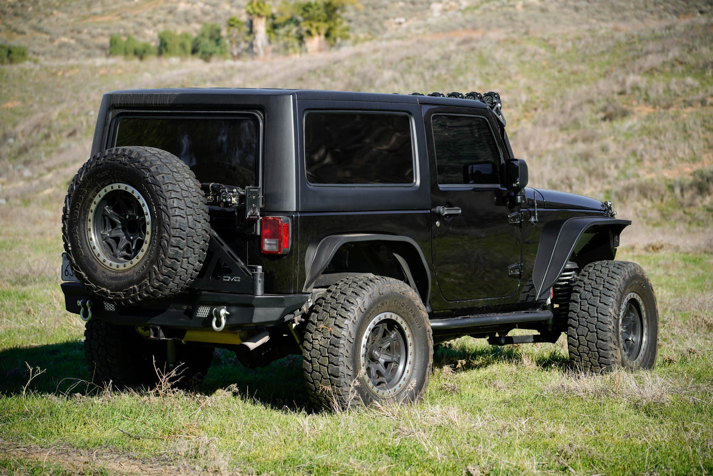 2007 2018 Jeep Wrangler JK JKU Tire Carrier For Mto Bumper DV8 Offroad-8