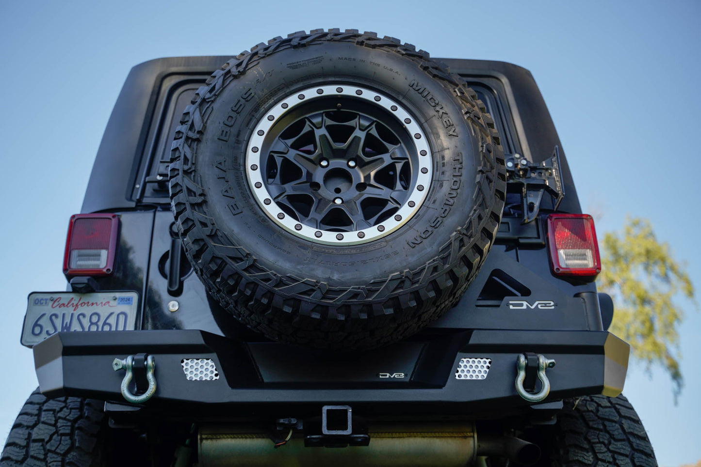 2007 2018 Jeep Wrangler JK JKU Tire Carrier For Mto Bumper DV8 Offroad-10