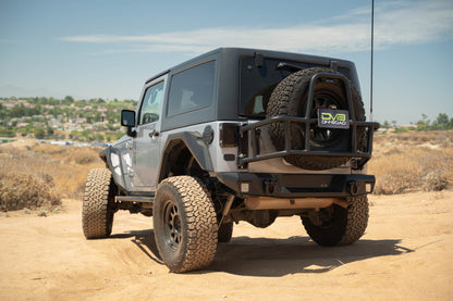 2007 2018 Jeep Wrangler Body Mounted Tire Carrier DV8 Offroad-6