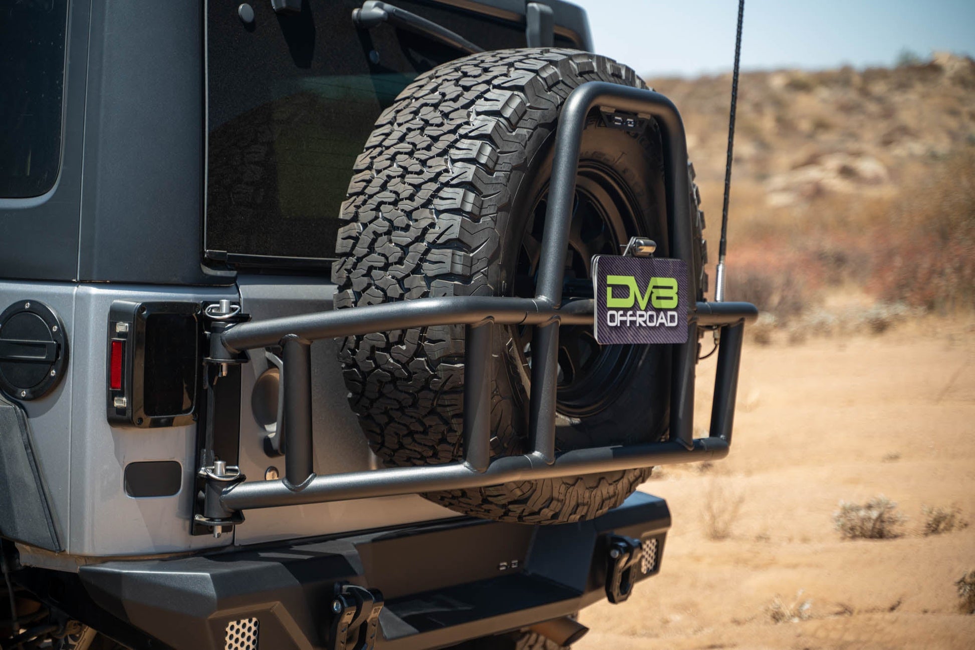 2007 2018 Jeep Wrangler Body Mounted Tire Carrier DV8 Offroad-10