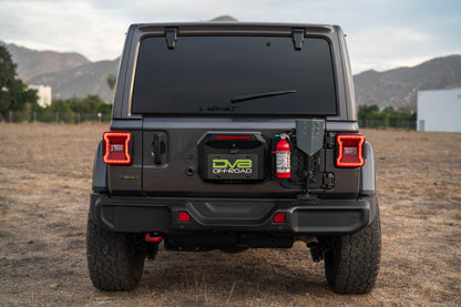 2018 2025 Jeep Wrangler JL Tailgate Reinforcement Molle Panel DV8 Offroad-3
