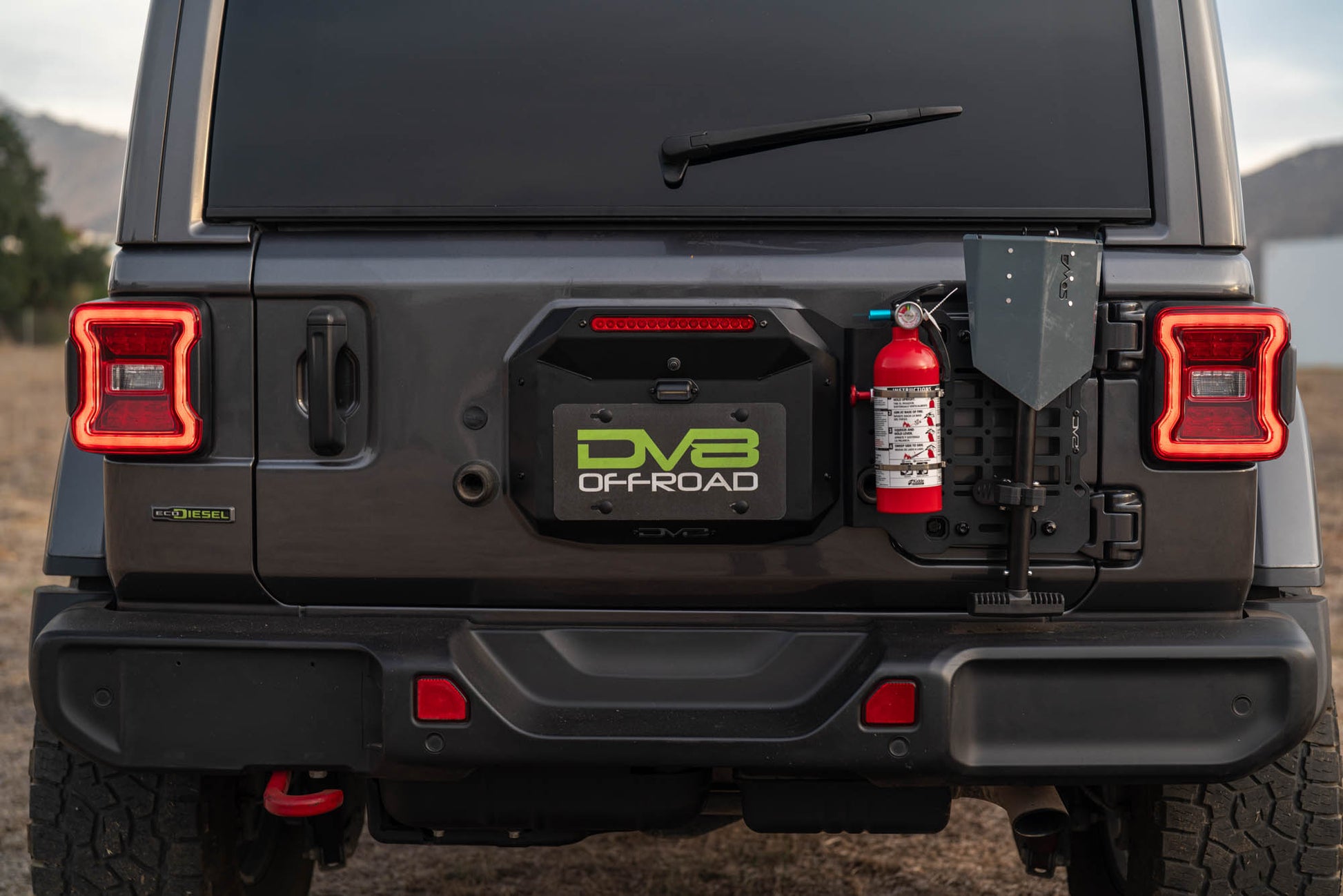 2018 2025 Jeep Wrangler JL Tailgate Reinforcement Molle Panel DV8 Offroad-4