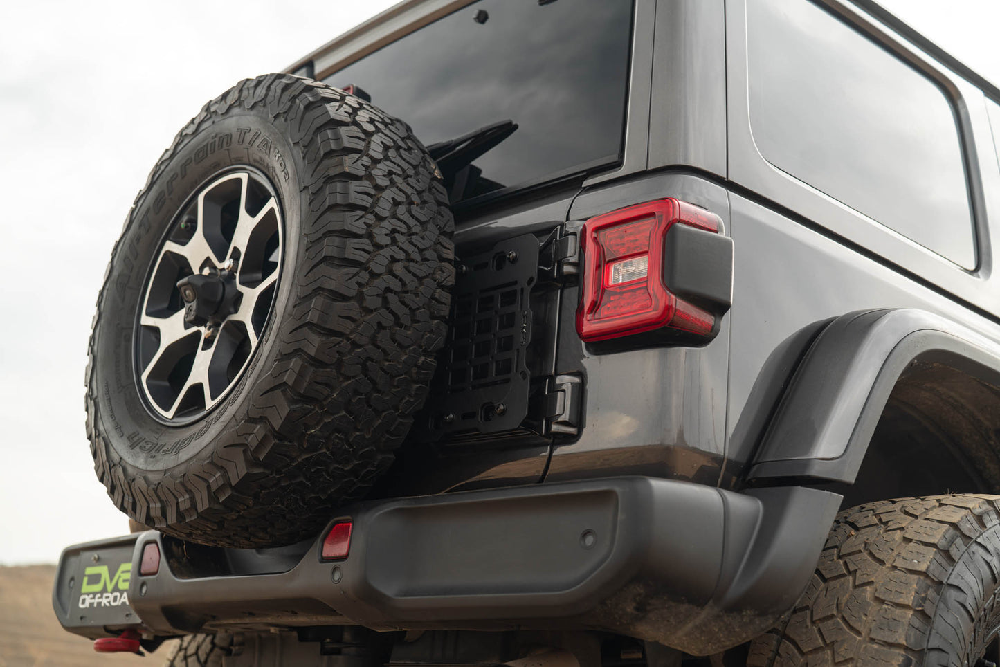 2018 2025 Jeep Wrangler JL Tailgate Reinforcement Molle Panel DV8 Offroad-8