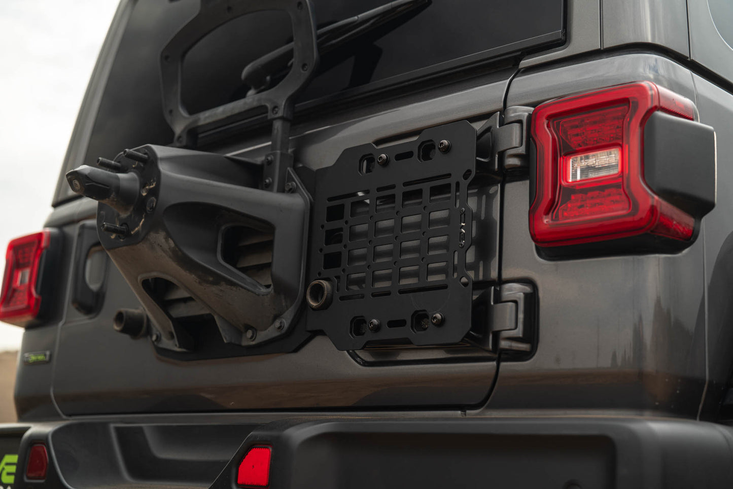 2018 2025 Jeep Wrangler JL Tailgate Reinforcement Molle Panel DV8 Offroad-10