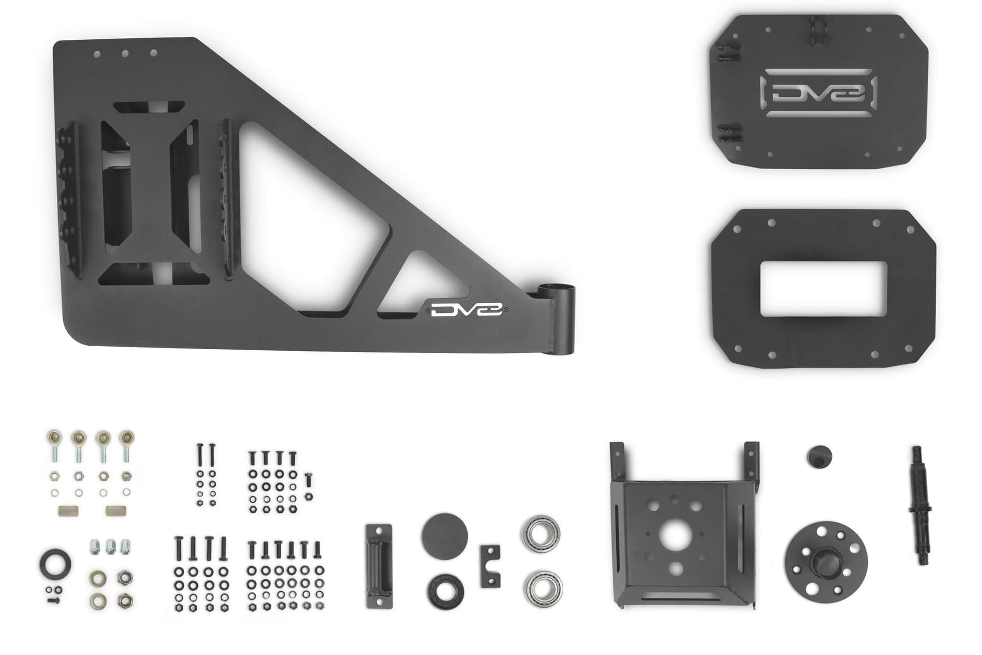2018 2025 Jeep Wrangler JL, JLU Mto Series Bumper Spare Tire Swing Gate DV8 Offroad-10