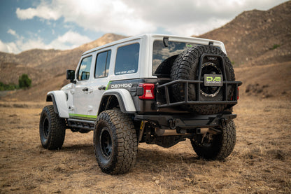 2018 2025 Jeep Wrangler JL Body Mounted Tire Carrier DV8 Offroad