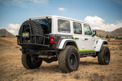 2018 2025 Jeep Wrangler JL Body Mounted Tire Carrier DV8 Offroad-12