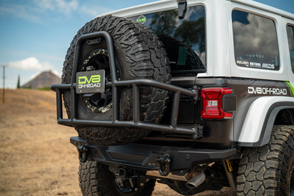 2018 2025 Jeep Wrangler JL Body Mounted Tire Carrier DV8 Offroad-16