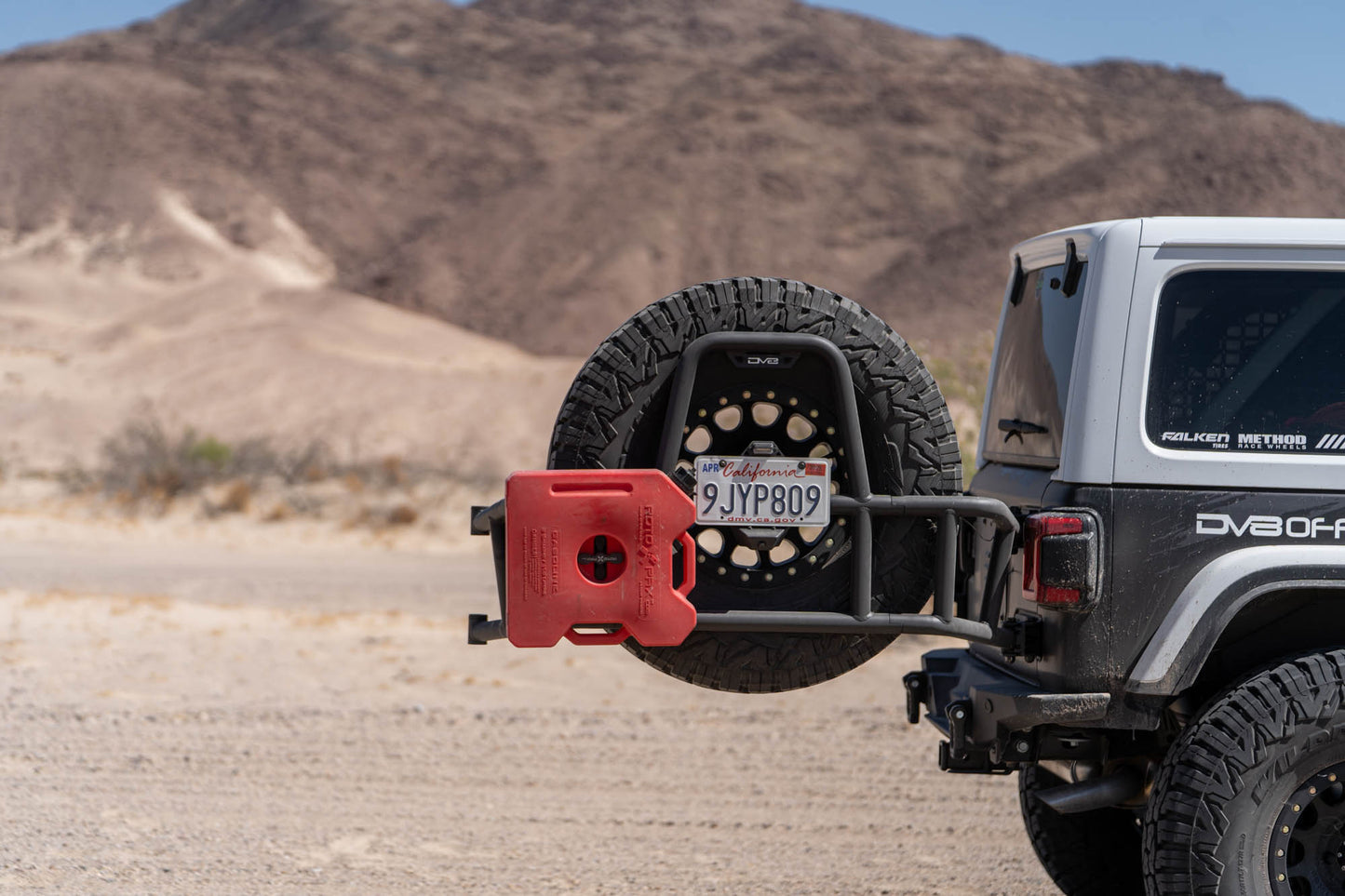 2018 2025 Jeep Wrangler JL Body Mounted Tire Carrier DV8 Offroad-4