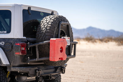 2018 2025 Jeep Wrangler JL Body Mounted Tire Carrier DV8 Offroad-7