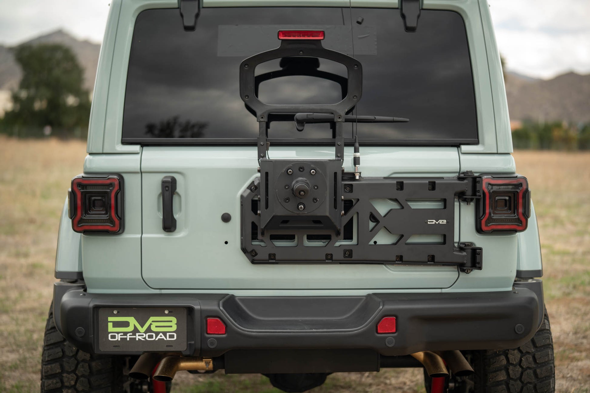 2018 2025 Jeep Wrangler JL Spare Tire Carrier DV8 Offroad-1