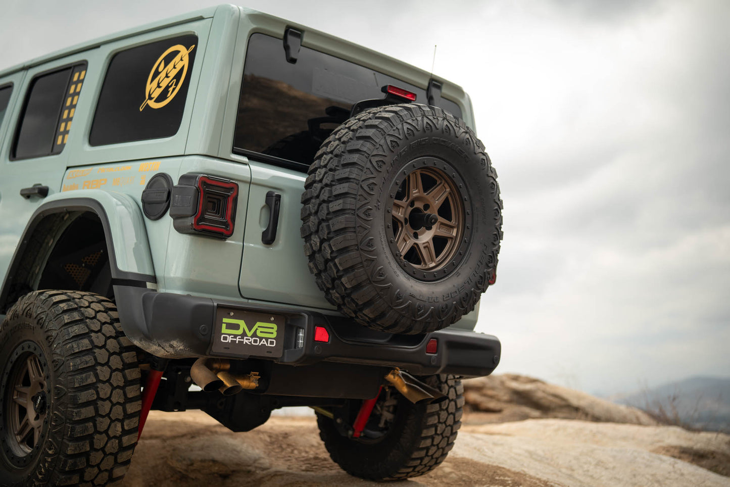 2018 2025 Jeep Wrangler JL Spare Tire Carrier DV8 Offroad-11