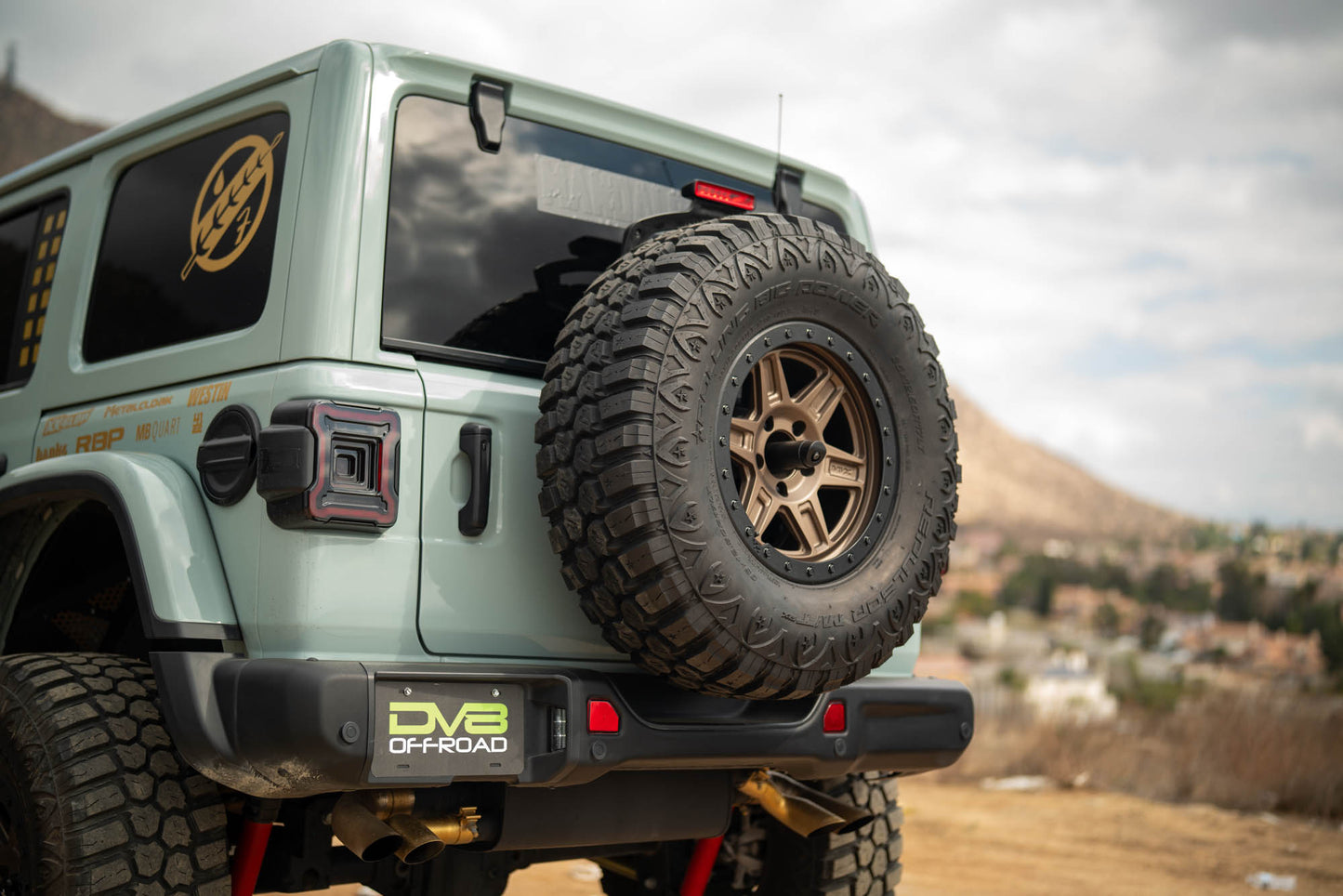 2018 2025 Jeep Wrangler JL Spare Tire Carrier DV8 Offroad-15