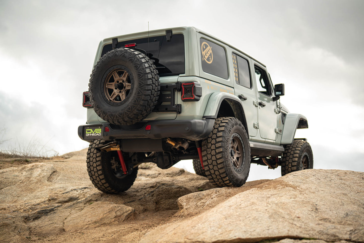 2018 2025 Jeep Wrangler JL Spare Tire Carrier DV8 Offroad-9