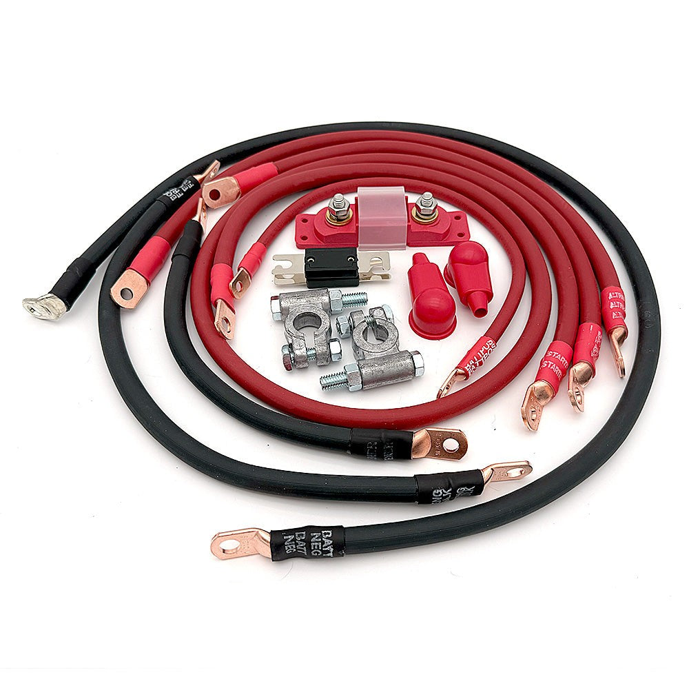 1993-1997 Toyota Land Cruiser Battery Cable Kit FZJ80 4.5 Liter 2 Gauge Battery Cable Big7Kits-13