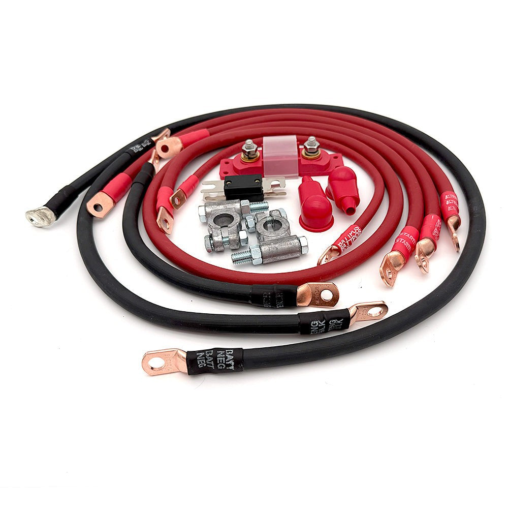 1993-1997 Toyota Land Cruiser Battery Cable Kit FZJ80 4.5 Liter 2 Gauge Battery Cable Big7Kits-14